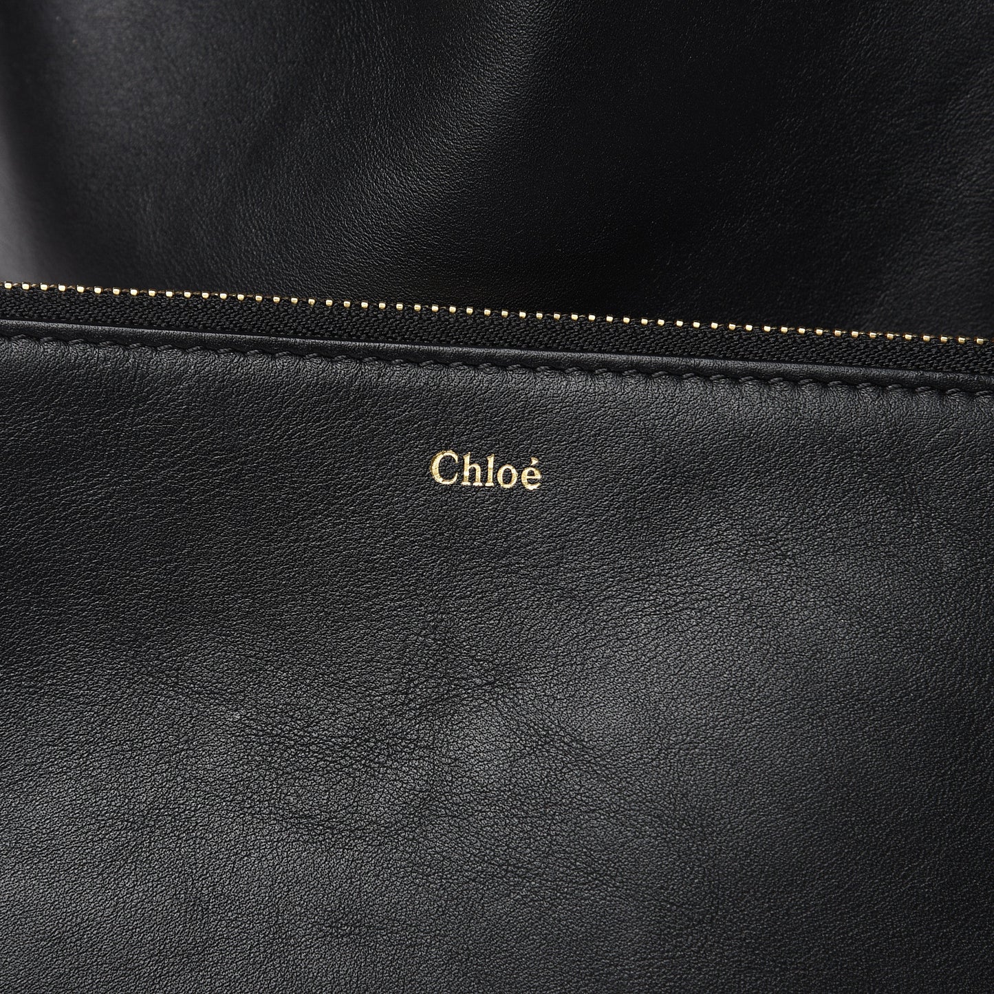 Calfskin Gala Medum Bucket Bag Black