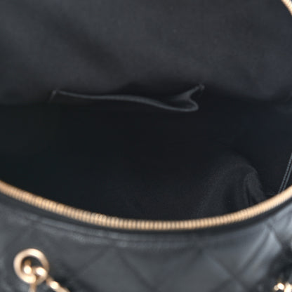 Chanel Caviar Quilted Medium Zip Around Backpack Black 5 of 9