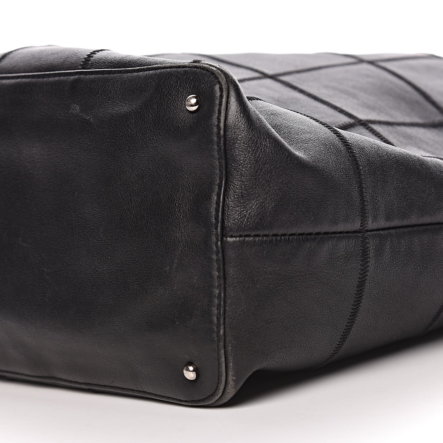 Chanel Calfskin Square Stitched Tassel Bag Black 10 of 17