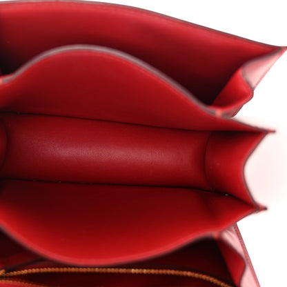 Celine Box Calfskin Small Classic Box Flap Bag Red 5 of 15