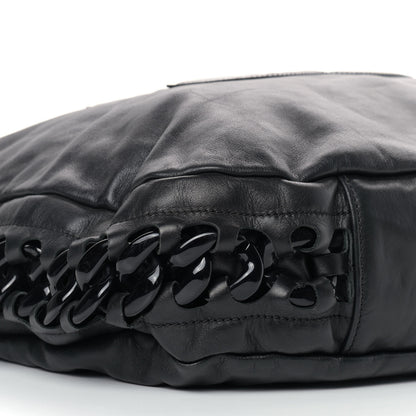 Chanel Calfskin Modern Chain Rhodoid Hobo Black 8 of 11