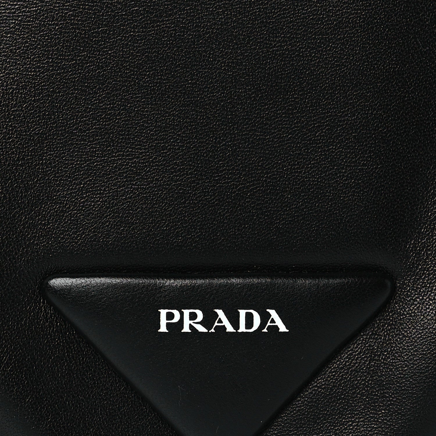 Prada Nappa Padded Signaux Triangle Crossbody Black 7 of 8
