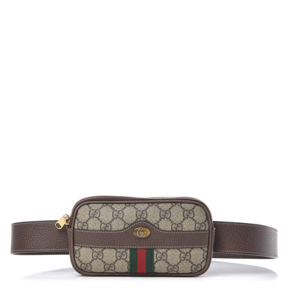 Gucci GG Supreme Monogram Ophidia Belted iPhone Case 95 38 Dark Brown 1 of 10