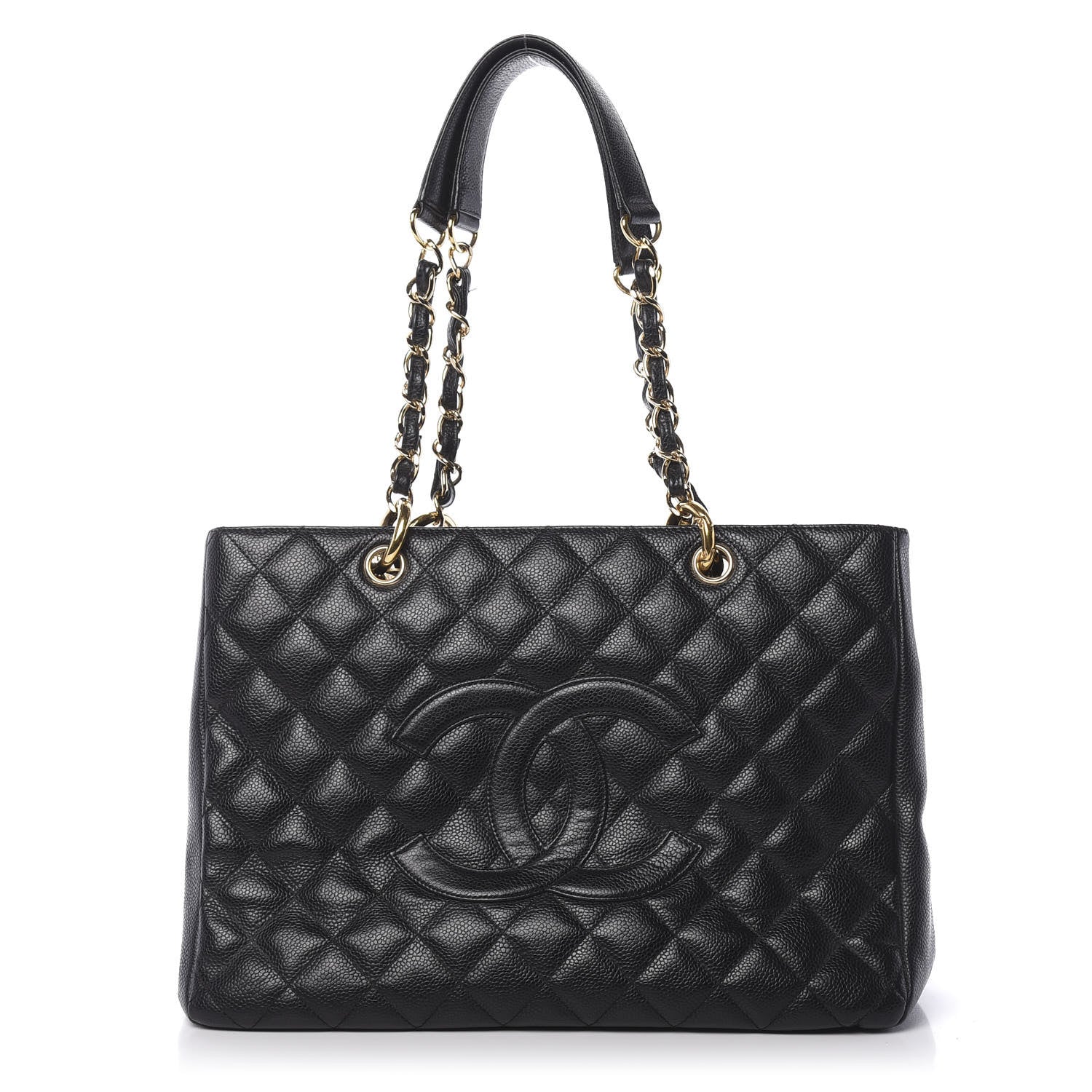 Chanel Caviar Quilted Grand Shopping Tote GST Black 1 of 11