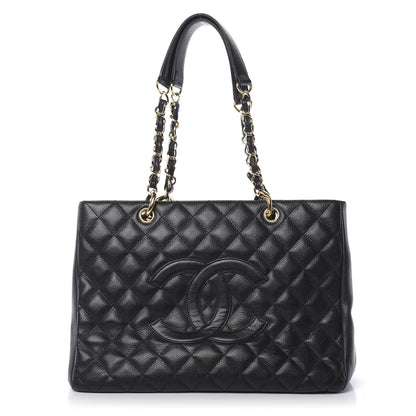 Chanel Caviar Quilted Grand Shopping Tote GST Black 1 of 11