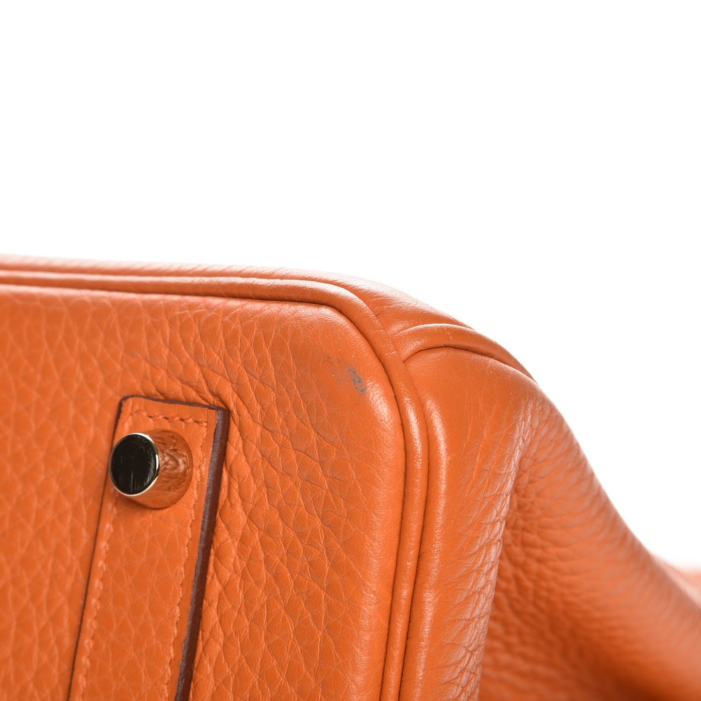 Taurillon Clemence Birkin 35 Orange