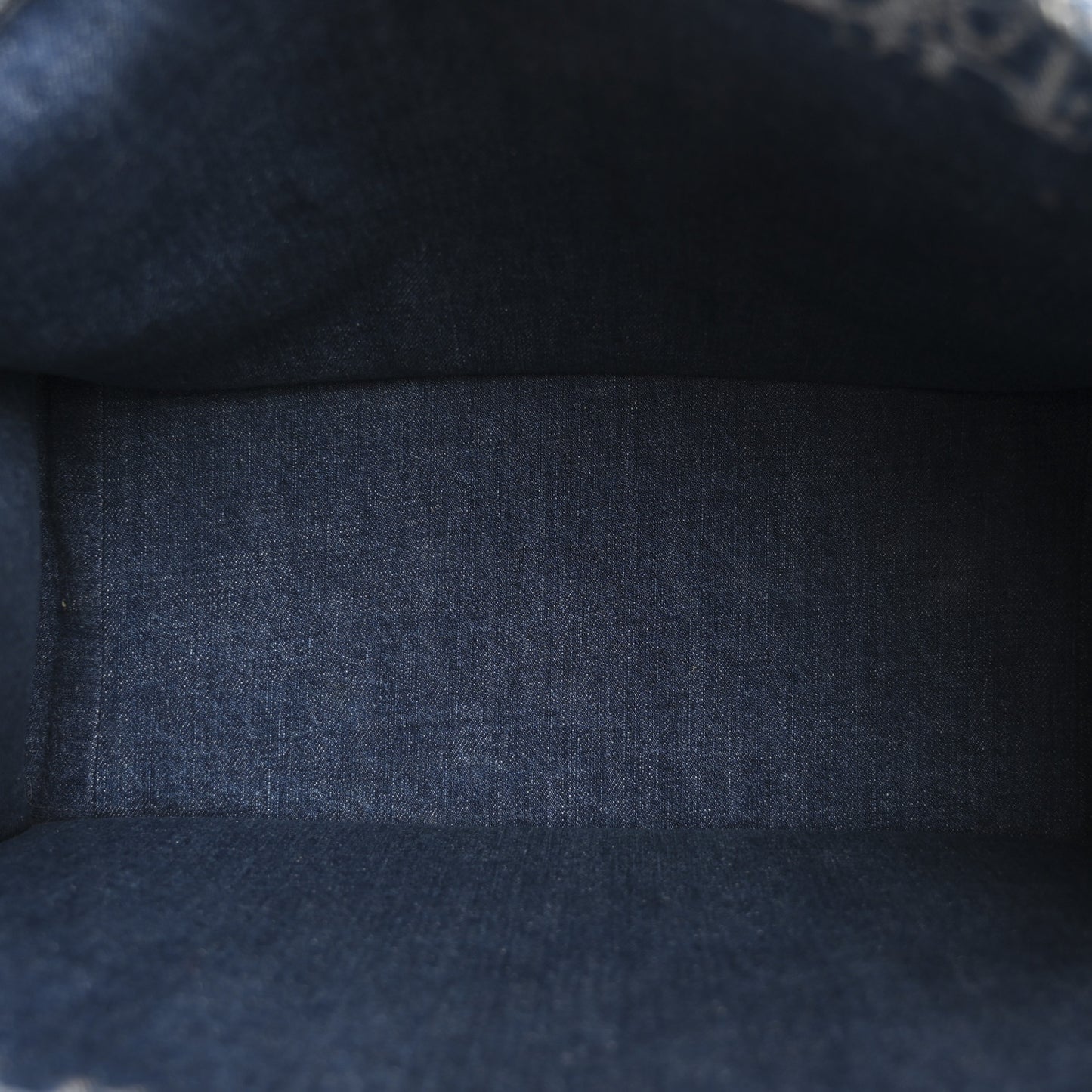 Oblique Denim Medium Book Tote Blue