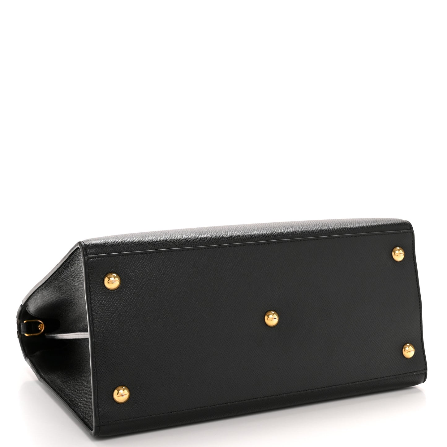 Grained Calfskin Large St. Honore Tote Black
