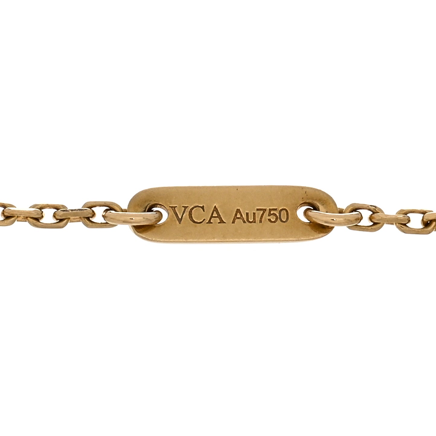 18K Yellow Gold Mother of Pearl Sweet Alhambra Bracelet