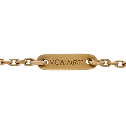 Van Cleef & Arpels 18K Yellow Gold Mother of Pearl Sweet Alhambra Bracelet 4 of 5