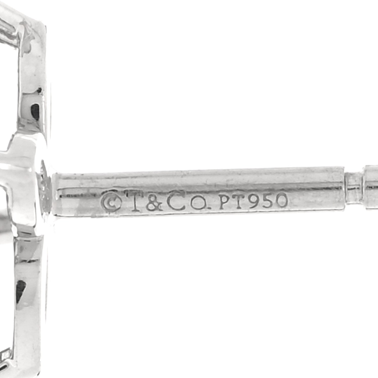 Tiffany Platinum Diamond .92ct Medium Victoria Earrings 4 of 5