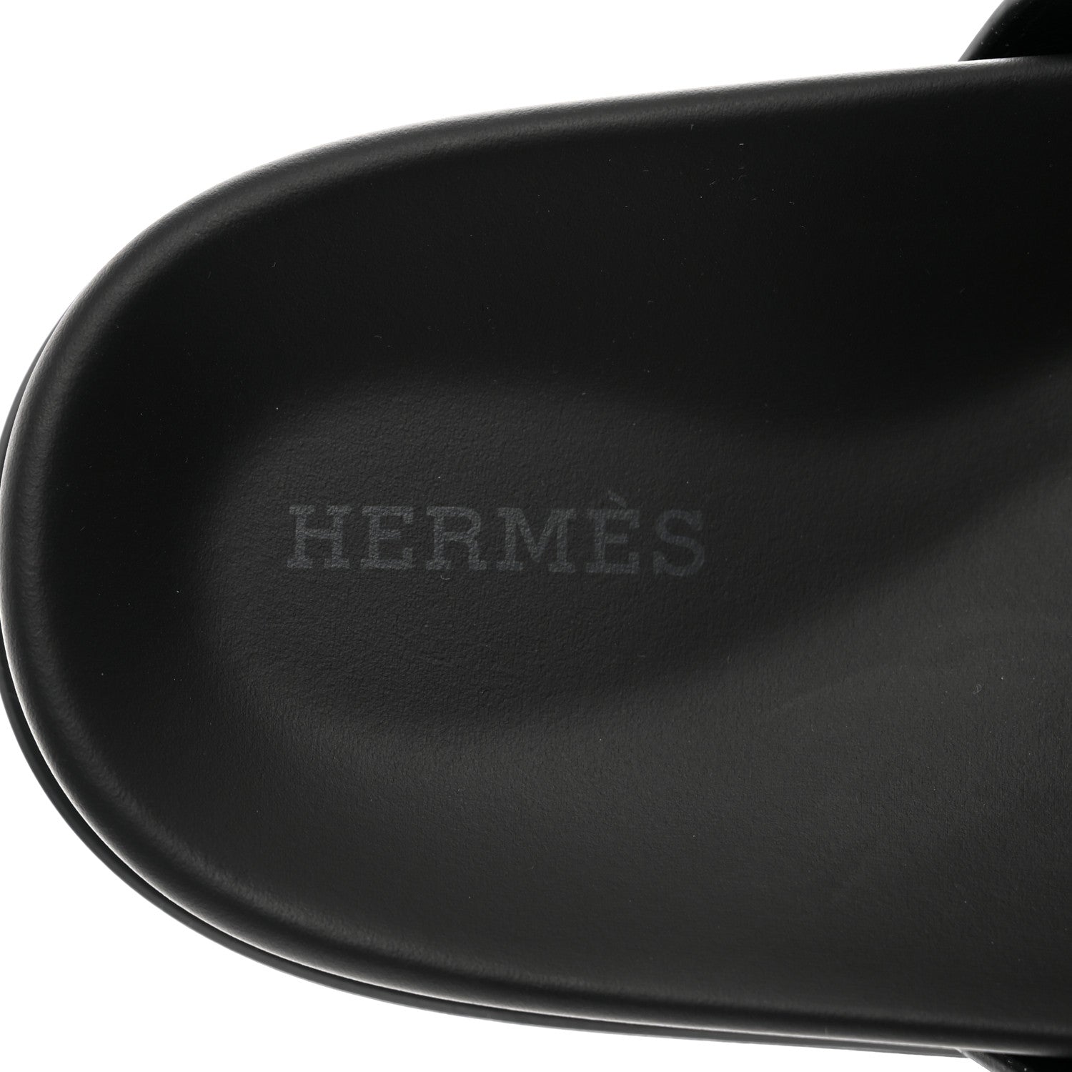 Hermes Calfskin Womens Chypre Sandals 39.5 Black 7 of 9