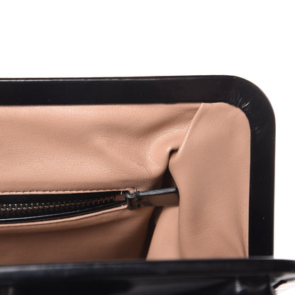 Prada Spazzolato Crystal Frame Bag Black 8 of 14