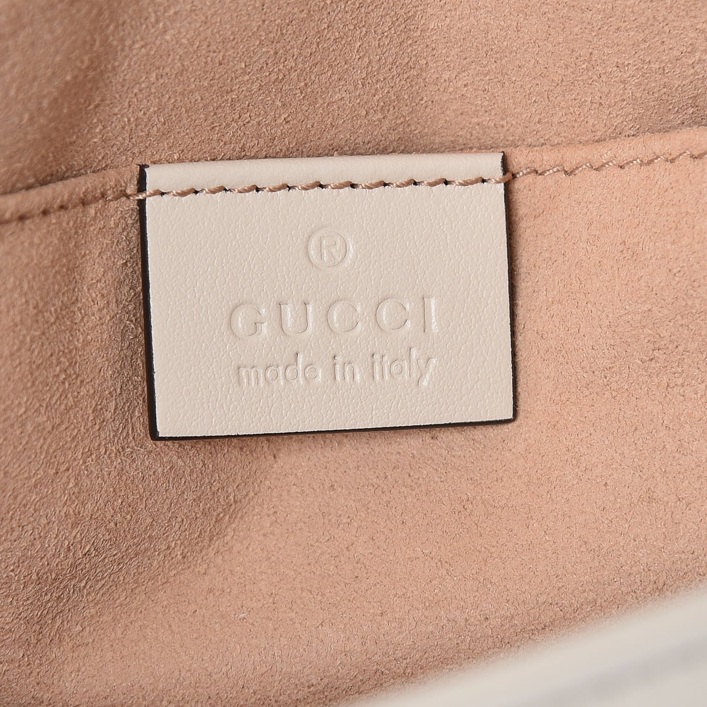 Calfskin Matelasse Mini GG Marmont Shoulder Bag White