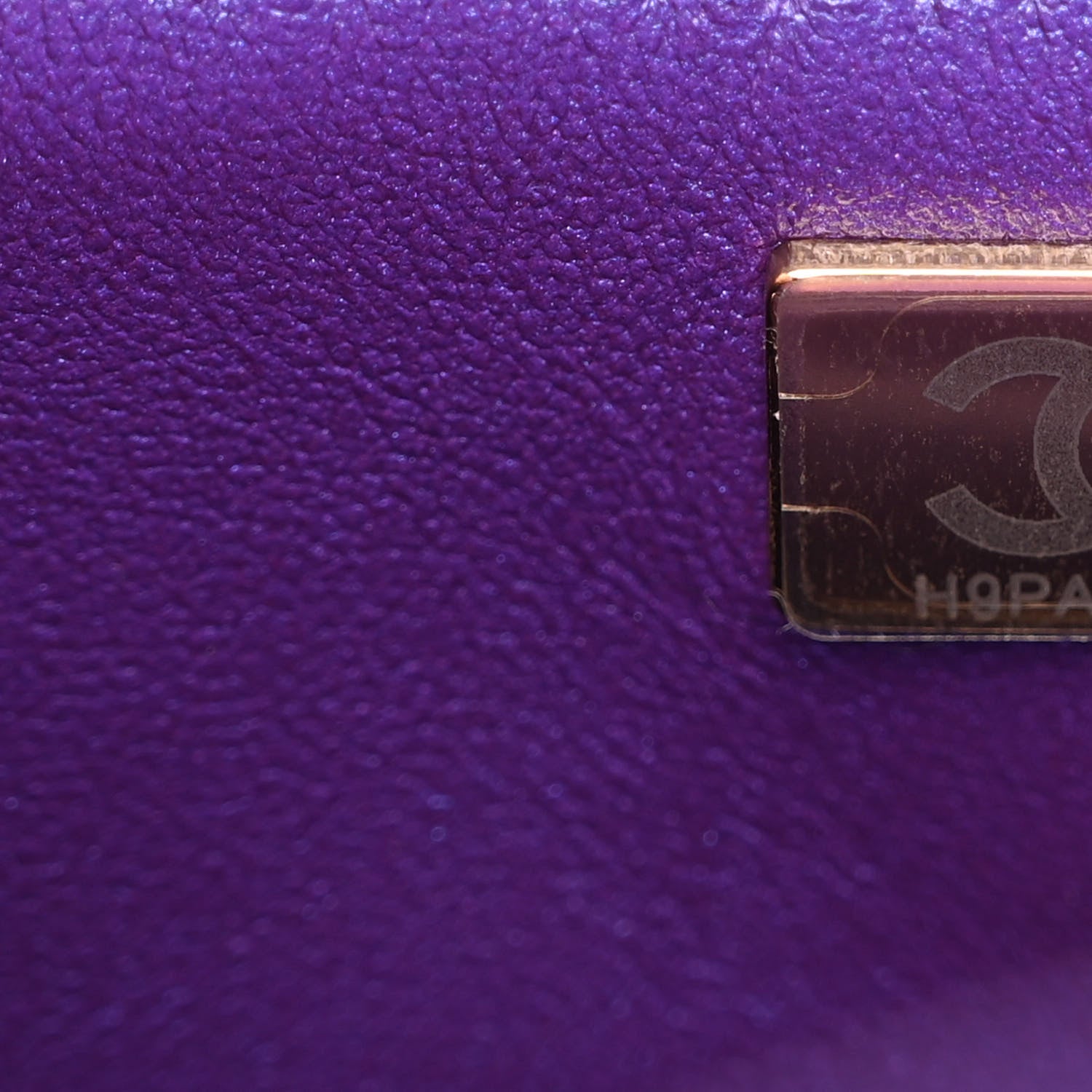Chanel Mirror Calfskin Metallic Calfskin Quilted Hollywood Boulevard Mini Flap With Star Coin Purse Purple 7 of 10