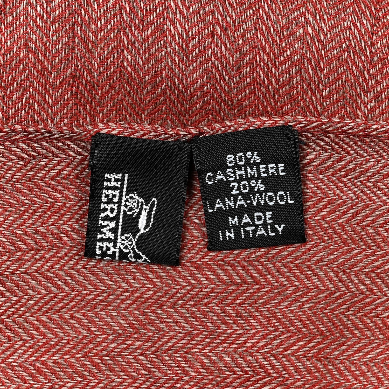 Hermes Cashmere Wool H Scarf 2 of 3