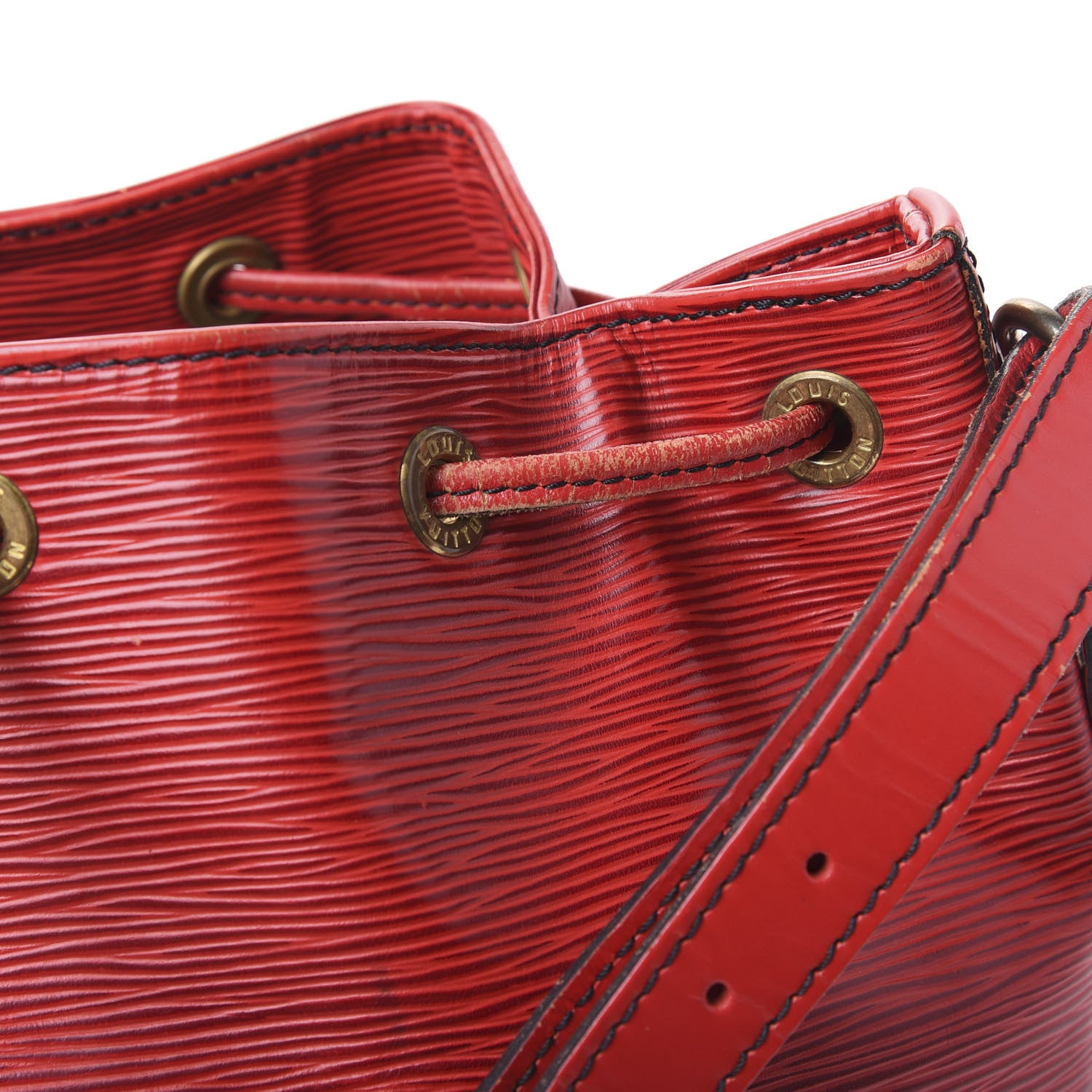 Louis Vuitton Epi Petit Noe Castillan Red 12 of 15