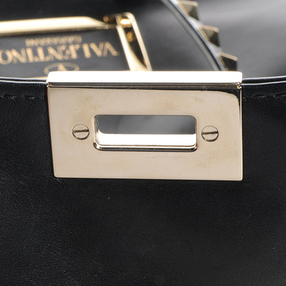 Valentino Garavani Leather Rockstud Top Handle Tote Black 9 of 12