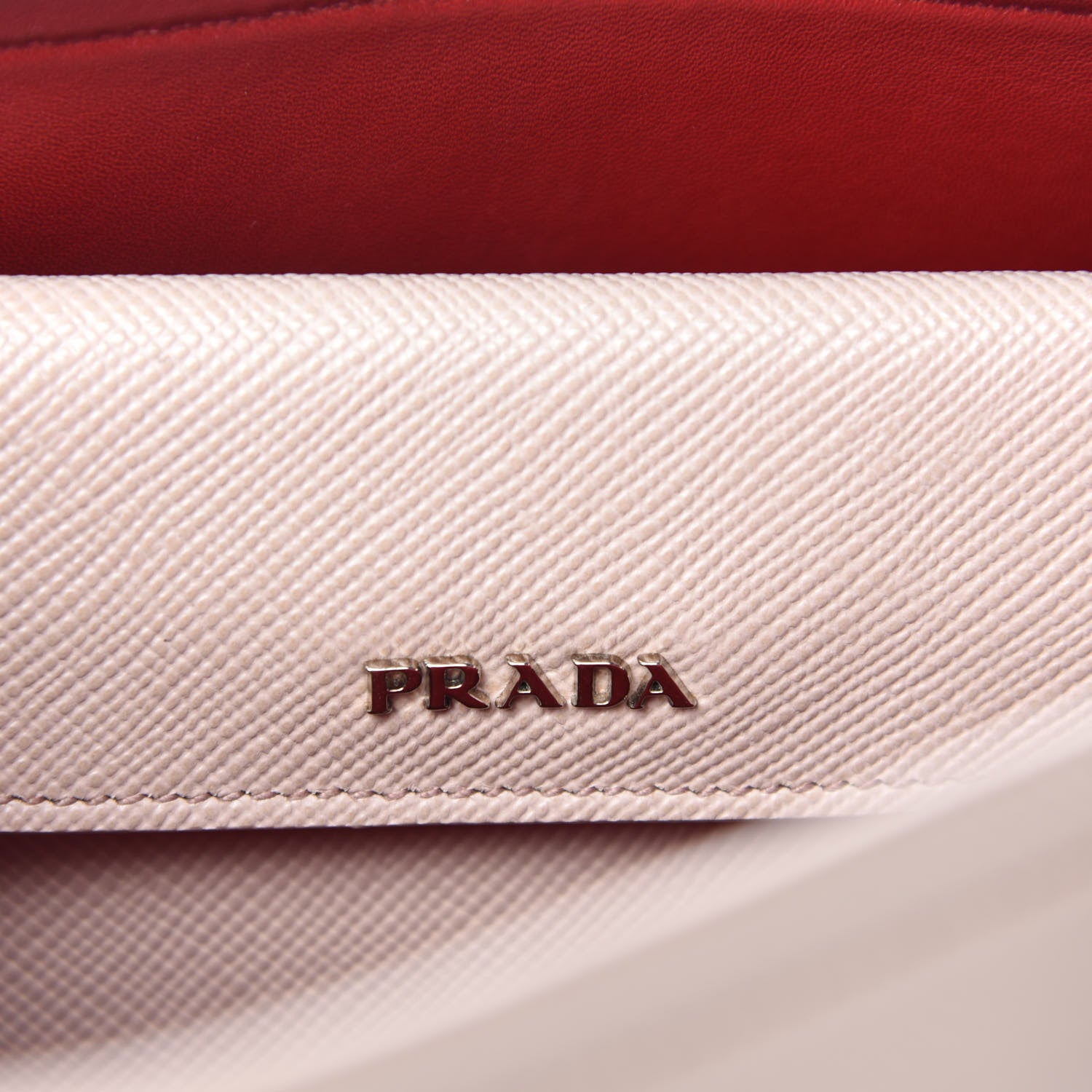 Prada Saffiano Cuir Small Double Handle Tote Cammeo 8 of 10