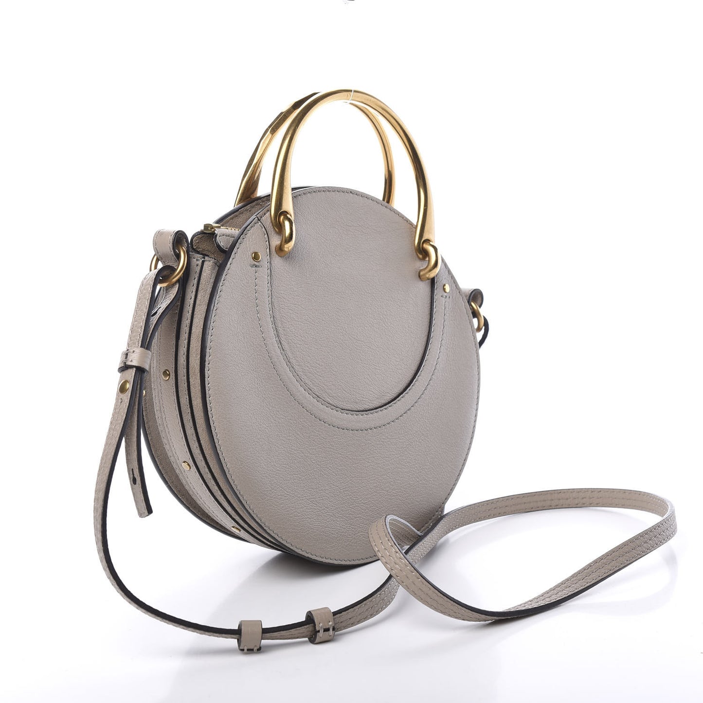 Calfskin Suede Small Pixie Bag Motty Grey