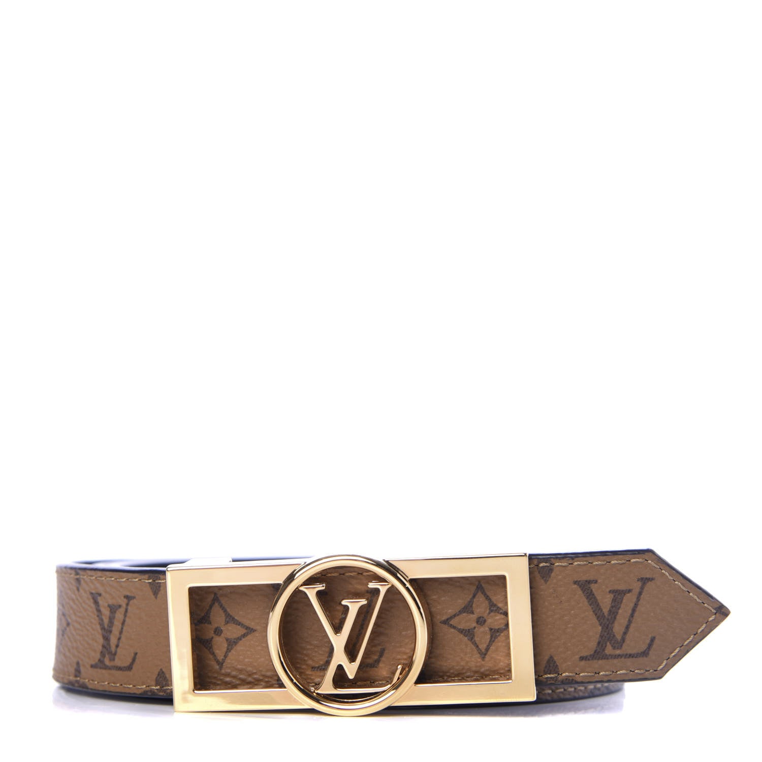 Louis Vuitton Monogram 25mm Dauphine Reversible Belt 90 36 Black 1 of 5