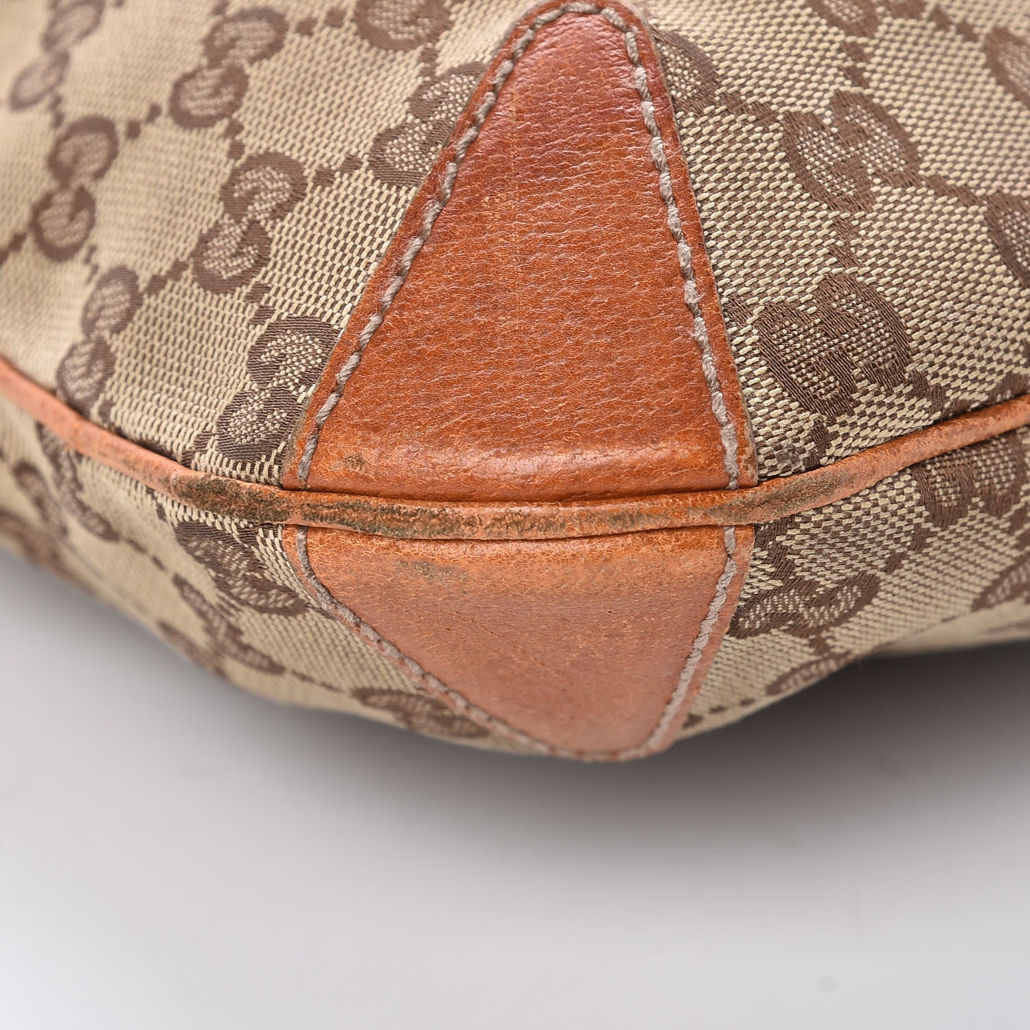 Gucci Monogram Creole Hobo Tobacco 20 of 22