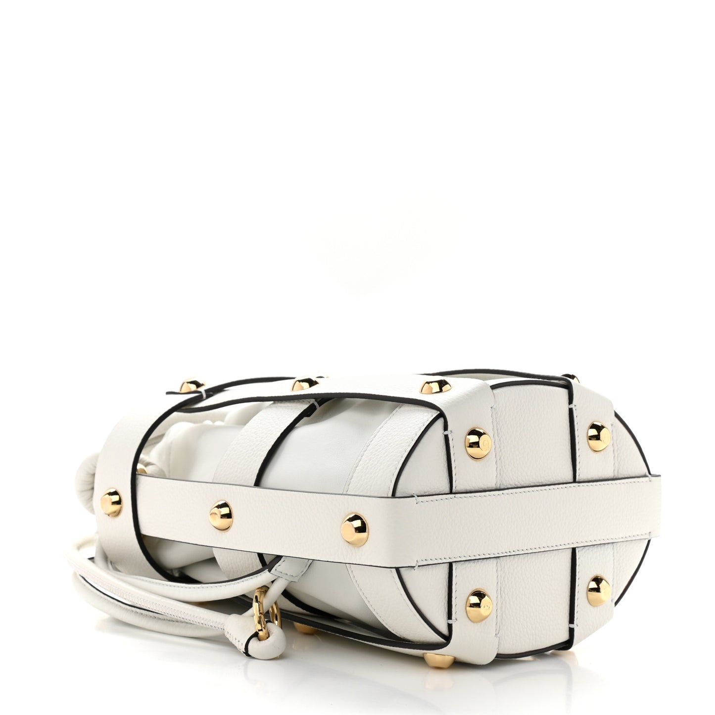 Calfskin Cage Bag White