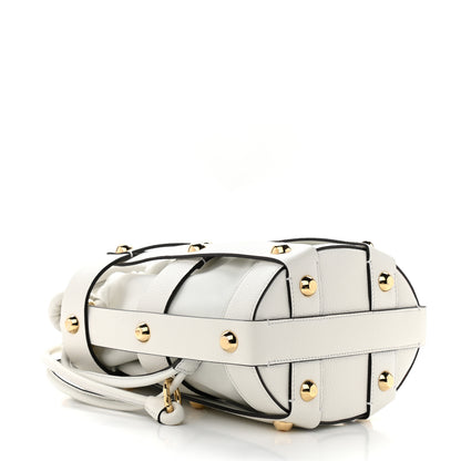 Salvatore Ferragamo Calfskin Cage Bag White 4 of 10
