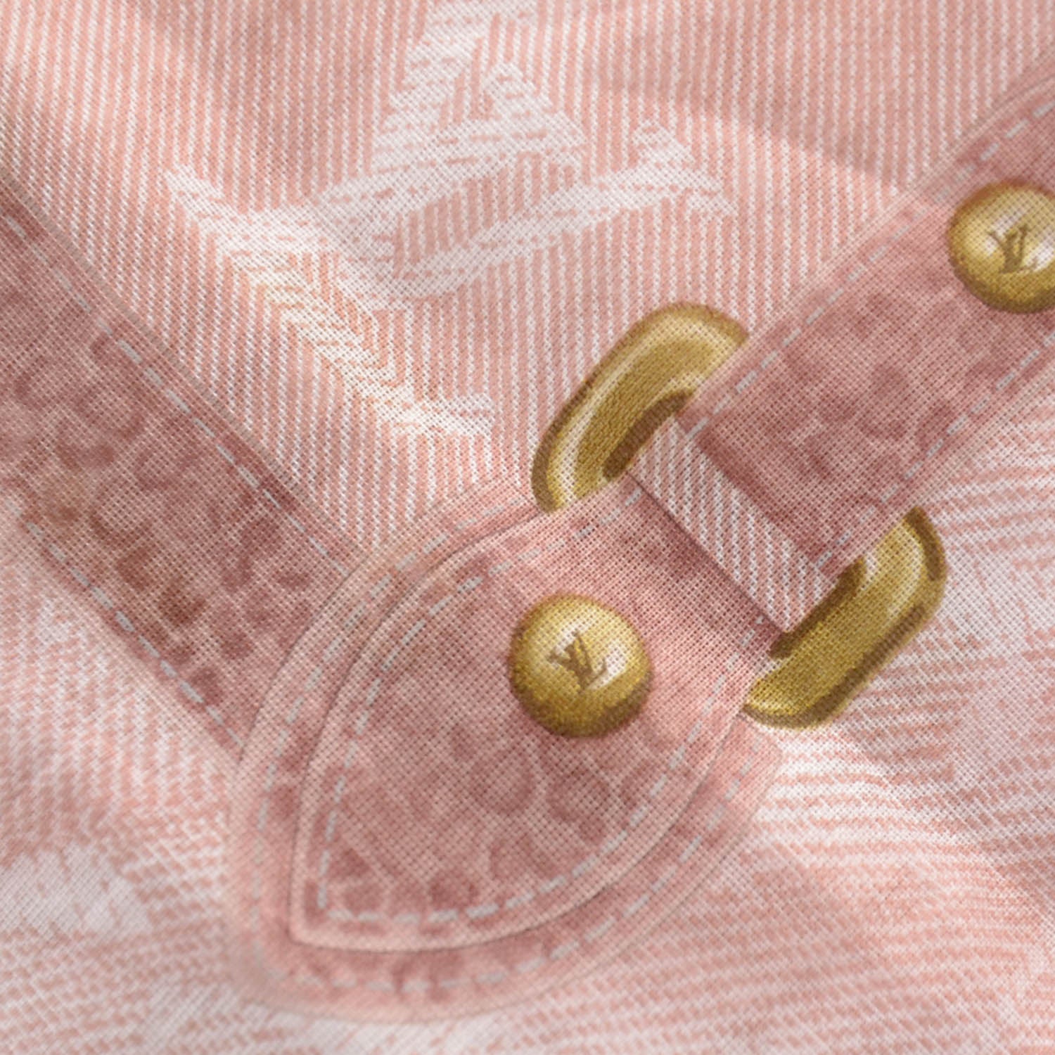 Louis Vuitton Cotton Monogram New Denim Bandana Pale Pink 4 of 4