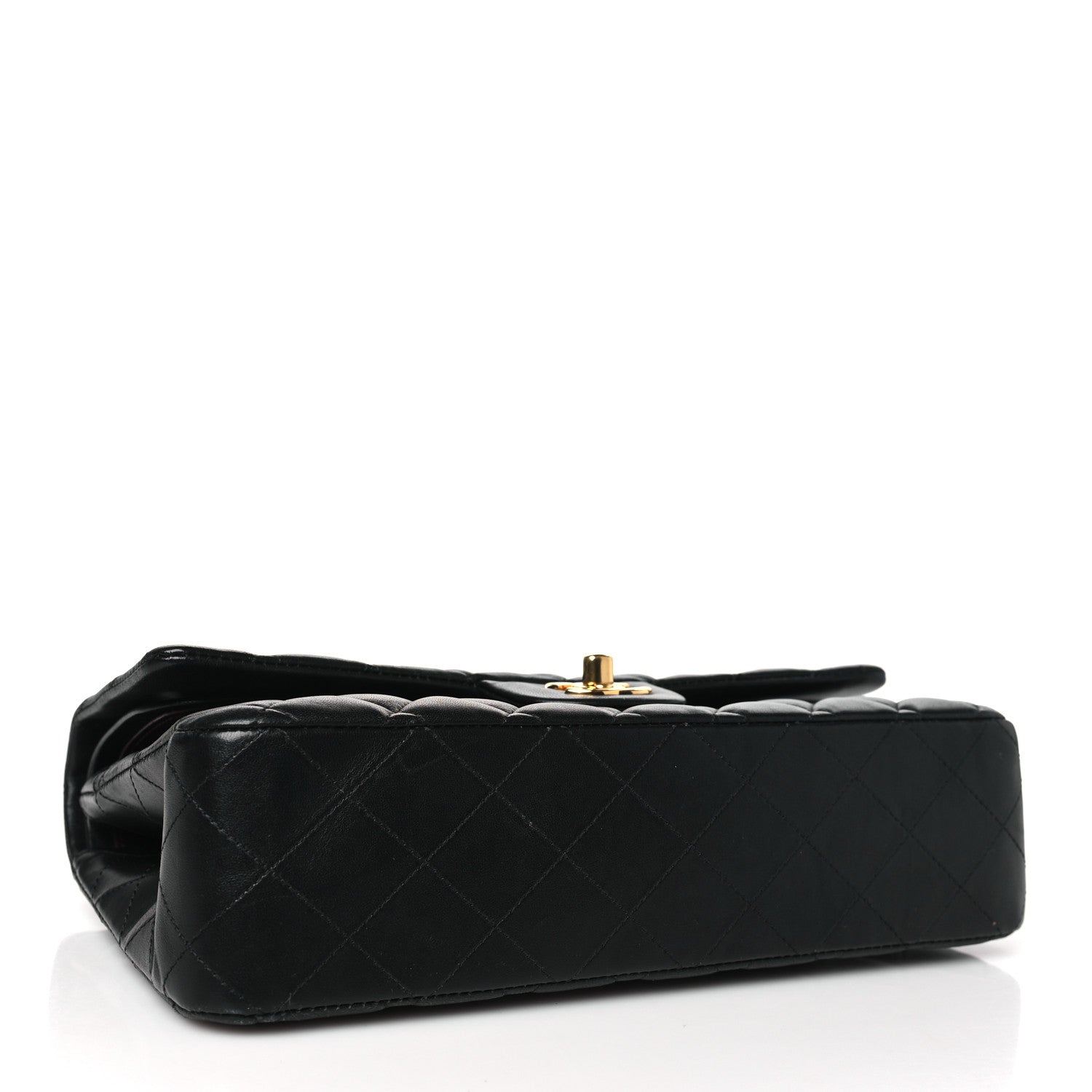 Chanel Lambskin Quilted Medium Double Flap Black 4 of 10