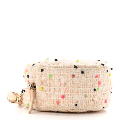 Chanel Tweed Quilted Round Clutch With Chain Multicolor 4 of 10