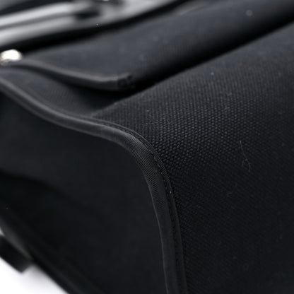 Hermes Military Toile Vache Hunter Herbag Zip PM 31 Black 11 of 16
