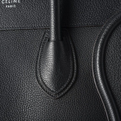 Celine Drummed Calfskin Mini Luggage Black 14 of 15