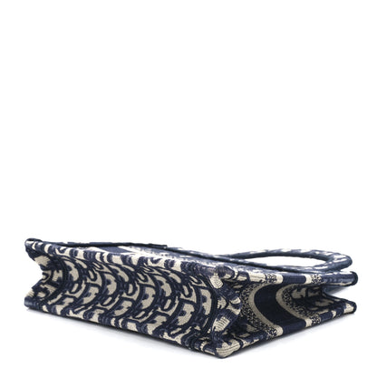 Christian Dior Oblique Mini Book Tote Blue Multicolor 8 of 10