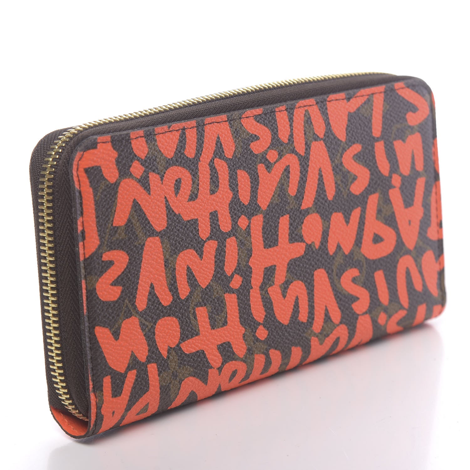 Louis Vuitton Monogram Graffiti Zippy Wallet Orange 3 of 6