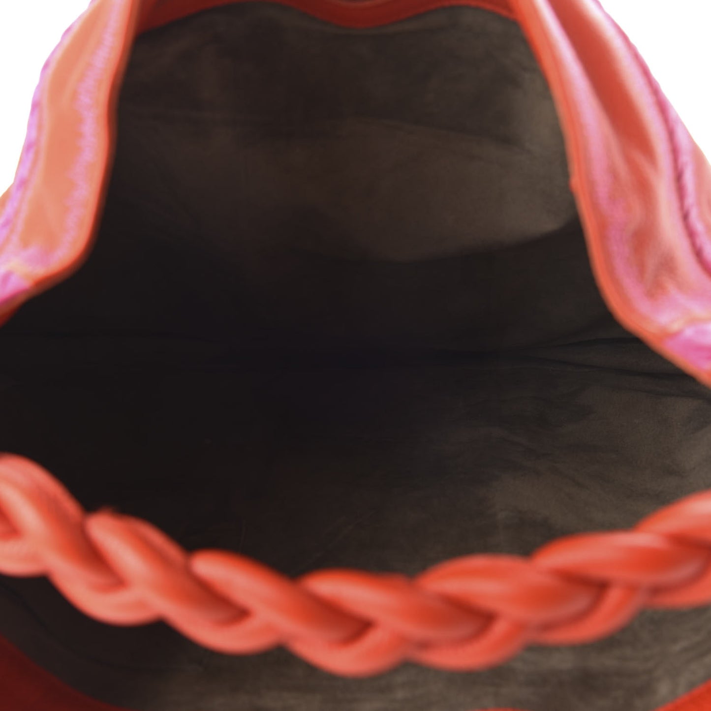 Washed Cervo Deerskin Braided Hobo Fire Shock
