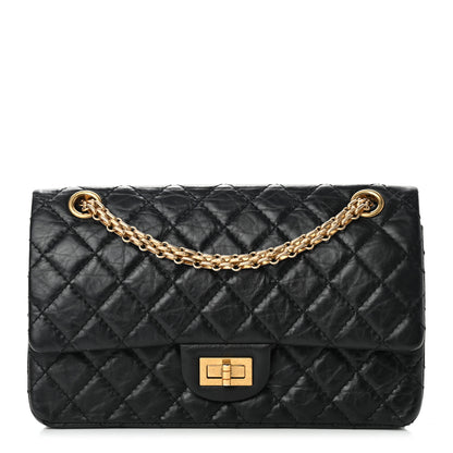 Chanel Aged Calfskin Quilted 2.55 Reissue 225 Flap Black 1 of 8