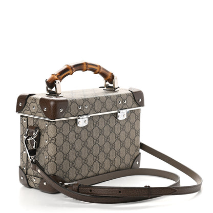 Gucci GG Supreme Monogram Globe-Trotter Beauty Case Brown 3 of 9