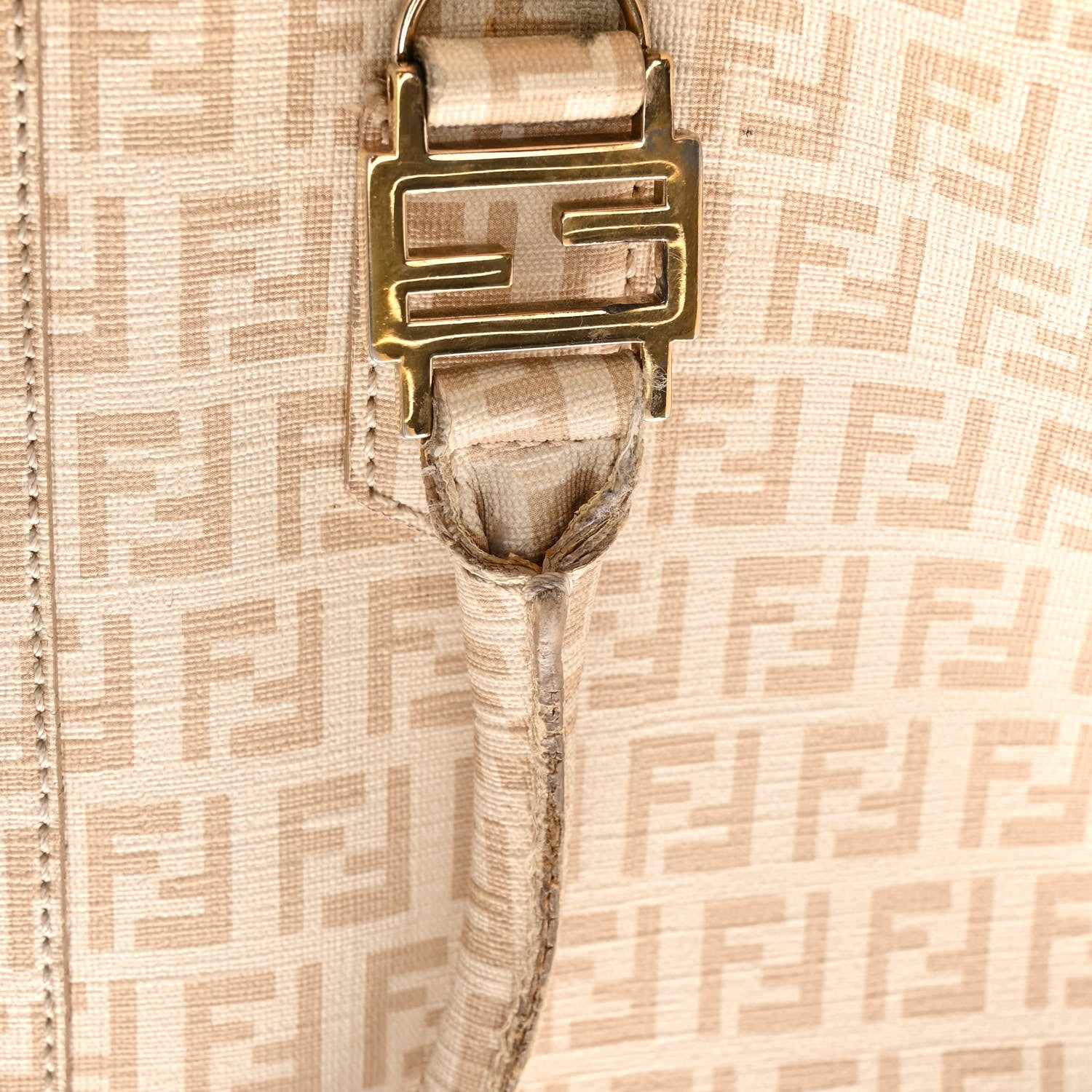 Fendi Zucchino Spalmati Forever Tote Crema Ecru 1298470 – FASHIONPHILE
