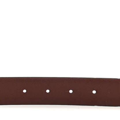 Chanel Calfskin CC Reversible Belt 85 34 Black Burgundy 3 of 4