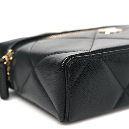 Chanel Caviar Quilted Top Handle Slim Vanity With Chain Black 9 of 11