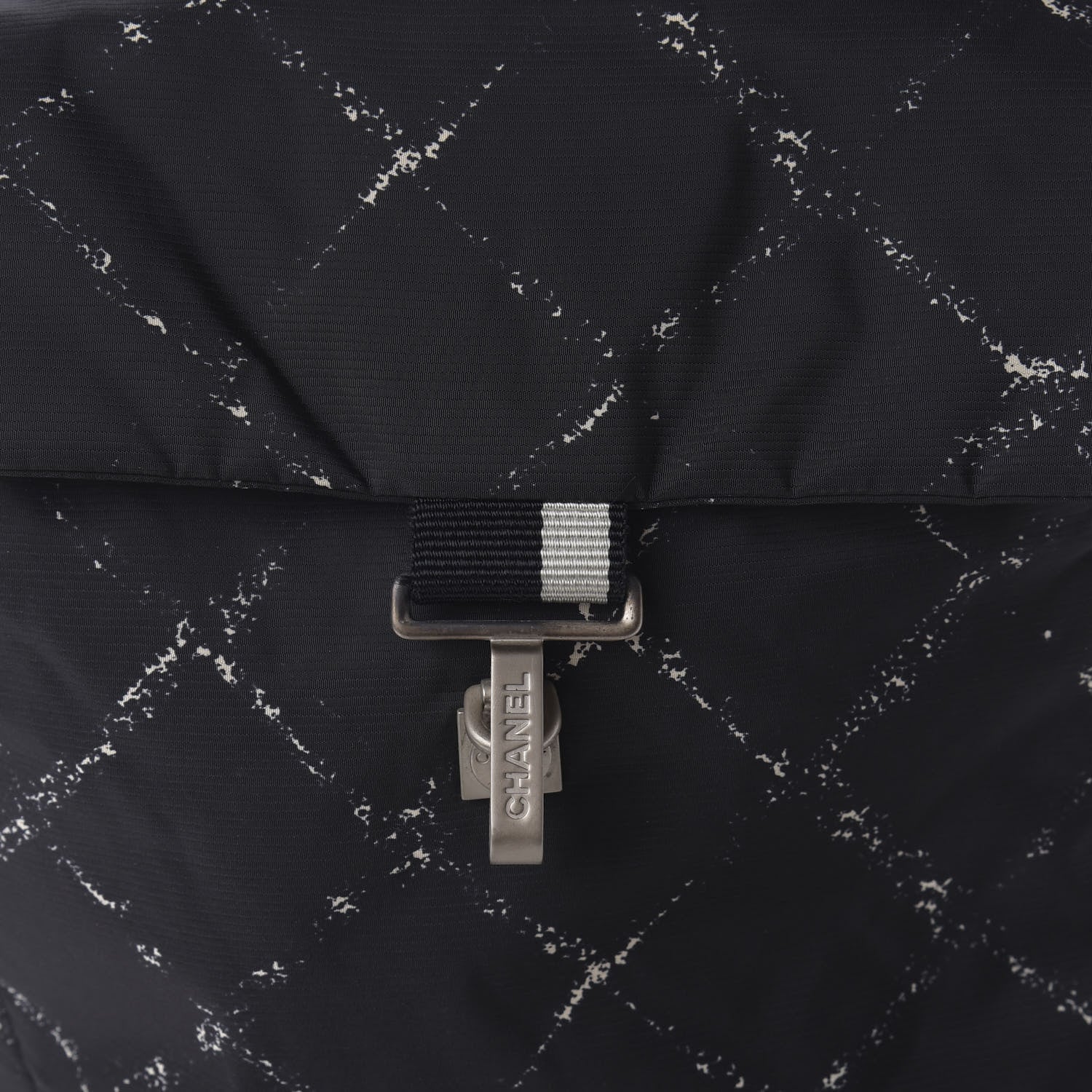 Chanel Nylon Travel Backpack Black 9 of 10