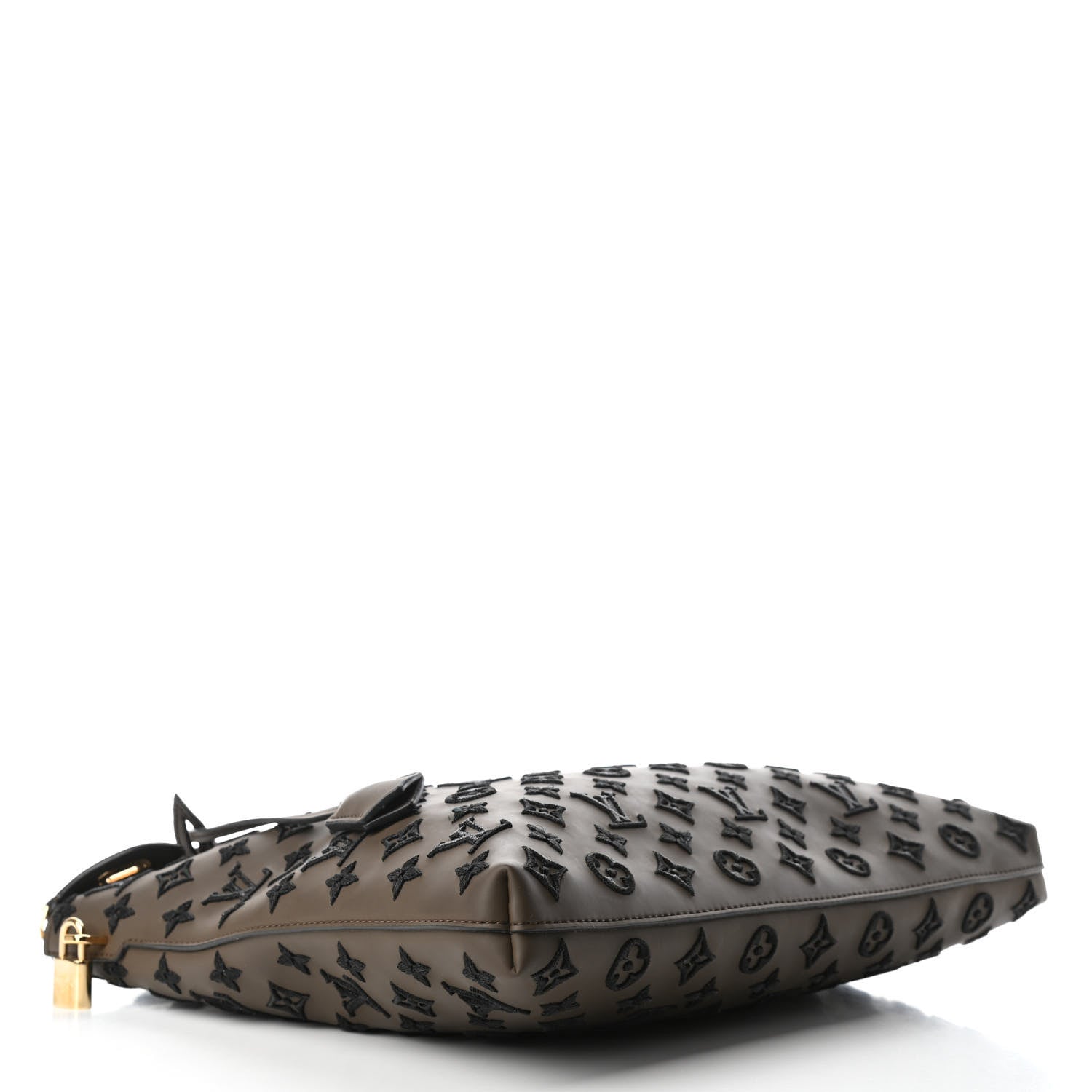 Louis Vuitton Monogram Addiction Vertical Lockit MM Brown 3 of 4