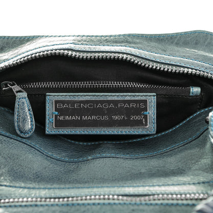 Balenciaga Chevre Giant 21 Gunmetal Hardware City Neiman Marcus LE Bleu 5 of 7