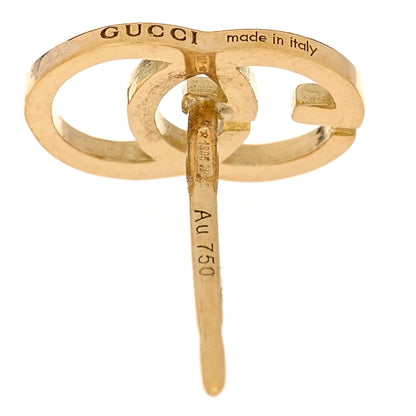 Gucci 18K Yellow Gold GG Tissue Stud Earrings 4 of 4