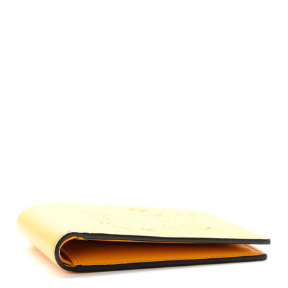 Gucci Calfskin Embossed Tiger Bi-Fold Wallet Yellow 4 of 13