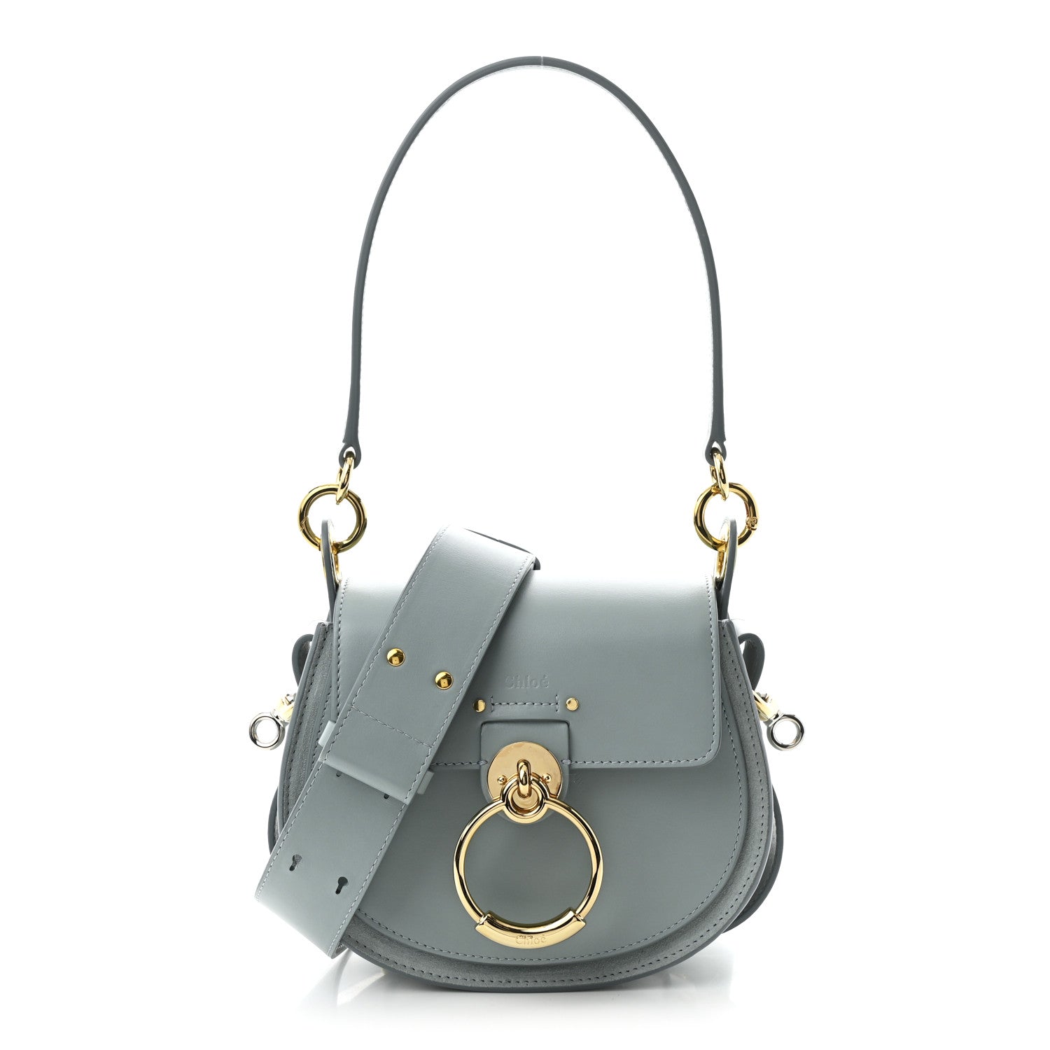 Chloe Calfskin Small Tess Bag Faded Blue 1 of 9