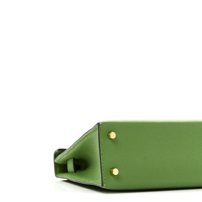 Hermes Epsom Mini Kelly Sellier 20 Vert Yucca 8 of 10