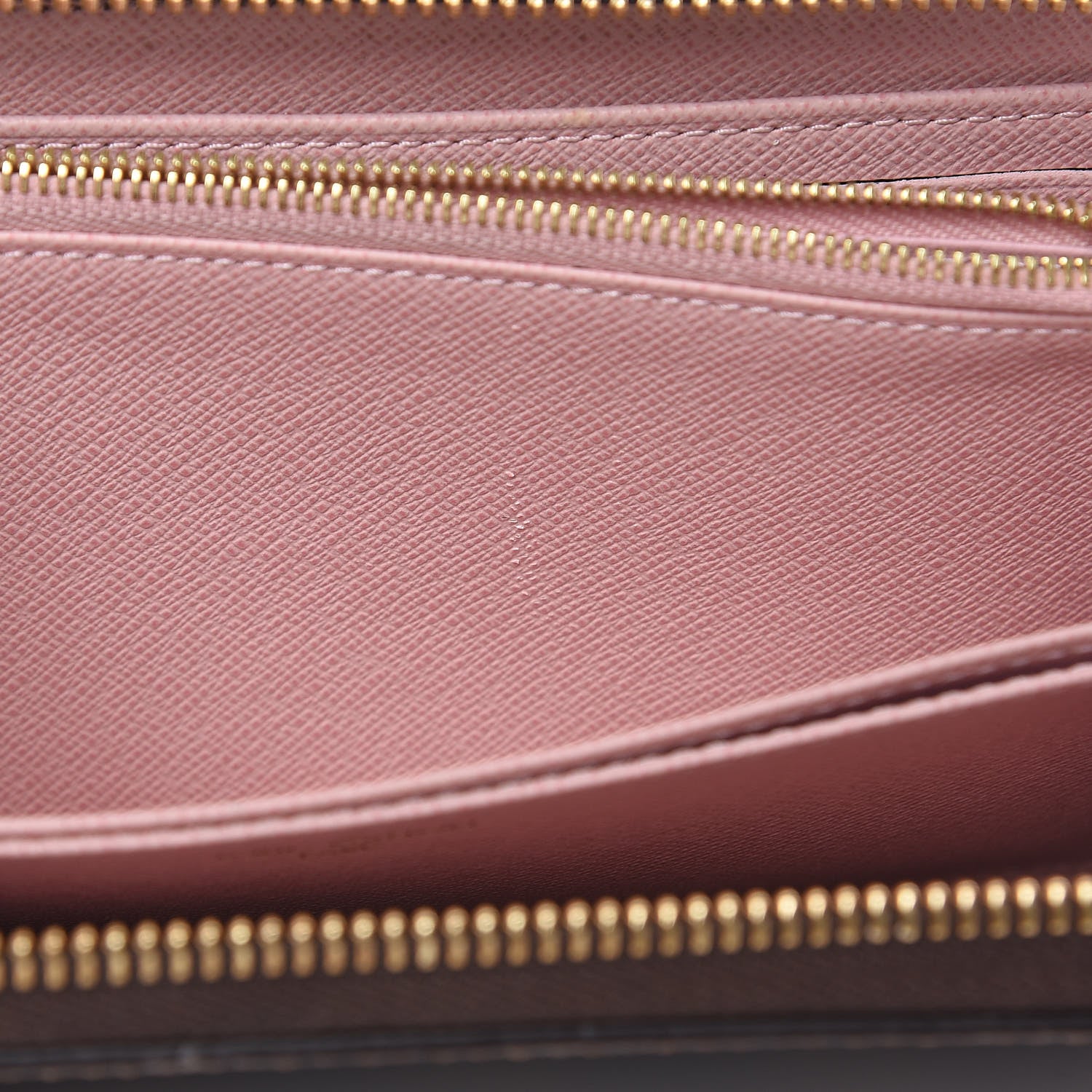 Louis Vuitton Damier Ebene Zippy Wallet Rose Ballerine 6 of 9
