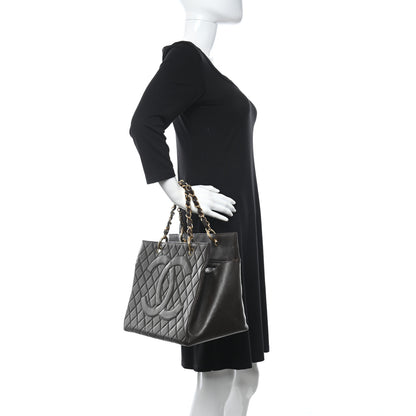 Chanel Caviar Quilted Timeless CC Tote Brown 2 of 15